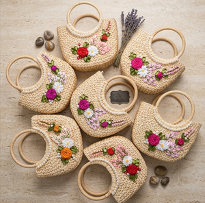 Direct Factory Sale Premium Quality Woven Rattan Seagrass Bag Luxury Handmade for <strong>UK</strong> Market Wholesale Low Price Quality - Product Image 4