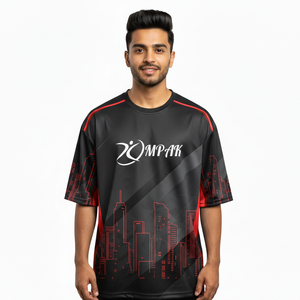 เสื้อยืดพรีเมียมโอเวอร์ไซส์แบบซับลิเมชั่นสำหรับผู้ชาย สไตล์ลำลองแนวสตรีทแฟชั่นสุดฮิต - Product Image 1