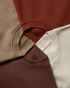 Camiseta Personalizada Bajo Demanda, 100% Algodón Orgánico, Estilo Urbano Vintage, Cuello Alto, Antiarrugas, Hombros Caídos, Talla Grande - Product Image 2