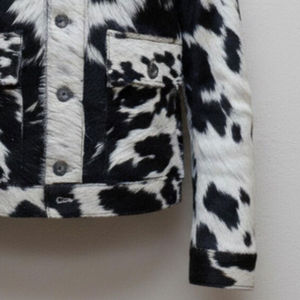 Chaqueta de Invierno de Cuero Auténtico para Hombre, Estilo Western, Resistente al Viento, Transpirable, de Alta Calidad, con Pelo Natural de Vaca - Product Image 6