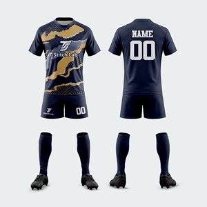 Conjunto de Uniforme de Rugby para Hombre, 100% Poliéster, Transpirable, Cintura Elástica, Nombre del Equipo Personalizado, Ecológico, Antibacteriano, Manga Corta - Product Image 3