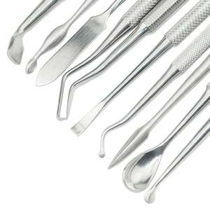 12 Pcs Manual Stainless Steel Dental Wax Carving Tools Set with Ergonomic Grip and Surgical Instruments by <b>Blush</b> surgical - Product Image 3