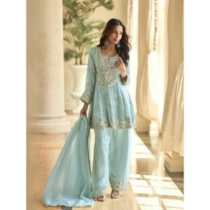 Costume de fête élégant pour femmes, vêtement de mariage avec de belles broderies et un tissu doux, acheter directement auprès du fournisseur - Product Image 3