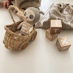 Best selling natural rattan car shaped basket weave <b>toddler</b> baskets wholesale kids mini <b>bags</b> - Product Image 6