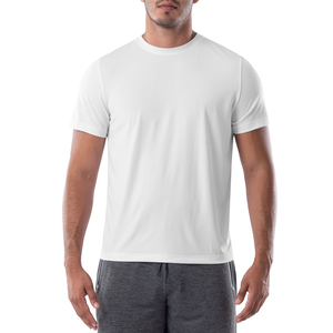 T-shirt ample à épaules tombantes en coton, style streetwear tendance, vente en gros, t-shirts oversize délavés pour hommes - Product Image 1