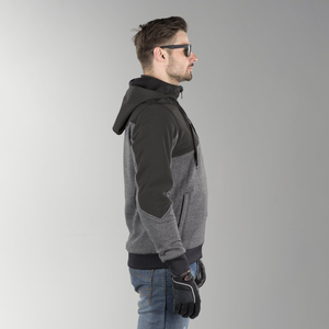 Nouvel arrivage : Sweat à capuche moto personnalisé à grand imprimé en polyester/coton, 380 GSM, coupe oversize, séchage rapide, unisexe, épais, avec 2 protections - Product Image 2