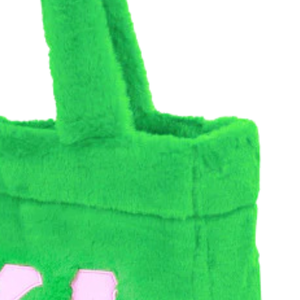 AKA Fur Tote Bag Green with Pink Soft <b>Plush</b> Shoulder Handbag <b>Large</b> Capacity Casual Shopping Travel Everyday Carry Fashion Tote - Product Image 5