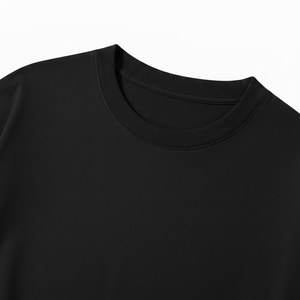 T-shirt ample vintage à manches courtes en coton tricoté 100 % anti-boulochage à séchage rapide pour hommes et femmes, vêtement universel pour couple, vente en gros - Product Image 3