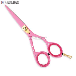 Tijeras de Peluquería de Acero Inoxidable Duraderas, Color Dorado Titanio de Calidad Profesional, Cuchillas Afiladas, Herramienta de Belleza - Product Image 6