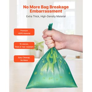 Sacchetti per Rifiuti di Cani Biodegradabili in HDPE, Profumati alla Lavanda, 270 Pezzi, 13 x 9 Pollici, Rotoli di Ricarica Robusti e Spessi con Forte Controllo degli Odori - Product Image 3