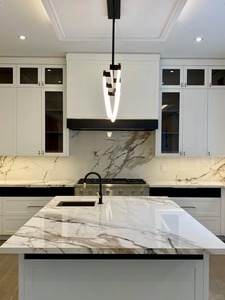 MiyaStone - Losa Grande de Cuarzo Calacatta Gold Impresa en 3D para Proyectos de Espacios Comerciales - Product Image 2