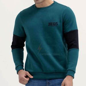 Sweat-shirts pour hommes grande taille à contraste de couleurs, basiques, col rond, vêtements pour hommes - Product Image 1