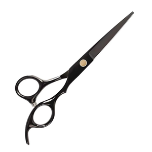 Ensemble de ciseaux de barbier en acier inoxydable personnalisés en gros pour usage domestique, instruments de salon de beauté avec manche en céramique et en plastique - Product Image 2