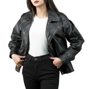 Luxury <b>Women's</b> Lambskin <b>Leather</b> <b>Jacket</b> Breathable Outdoor Winter Full Sleeve Embroidery Fitted Customizable Logo Private Label - Product Image 6