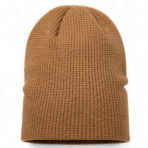 Wholesale Men's Long Slouchy Knit Beanie Camel Color Warm <b>Winter</b> <b>Cap</b> High demand <b>winter</b> wear - Product Image 1