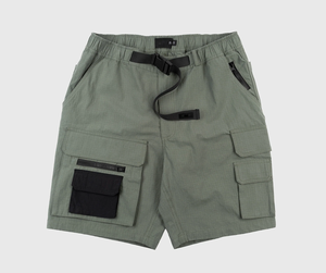 Streetwear Utility Cargo <b>Shorts</b> Half Pants With Zipper Pockets Custom Nylon Cotton Gym Sweat Cargo <b>Shorts</b> for Men - Product Image 6