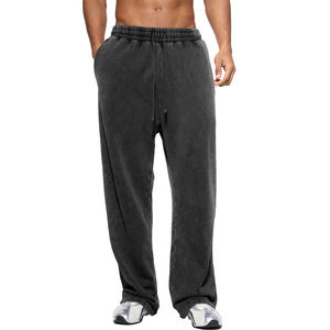 กางเกงวอร์มโลโก้แบบกำหนดเอง กางเกงจ็อกเกอร์ทรงหลวมผ้าฝ้ายฟลีซสำหรับผู้ชาย เหมาะสำหรับออกกำลังกาย เล่นกีฬา สไตล์วิทยาลัย - Product Image 5