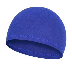 Pink Solid Color Skull Cap Unisex Adult Casual Outdoor Wear Flat Knitted 100% Polyester 56-58CM Head Circumference - Product Image 2