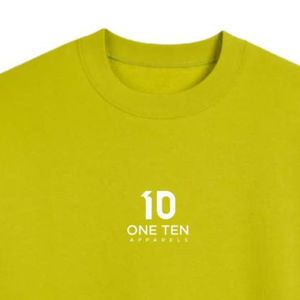 เสื้อสเวตเชิ้ตคอกลมผู้ชาย ผลิตจากผ้าฝ้ายรีไซเคิล สีซิตรอนเนล เป็นมิตรต่อสิ่งแวดล้อม คุณภาพพรีเมียม สวมใส่สบาย แขนยาว เหมาะสำหรับทุกวัน - Product Image 3