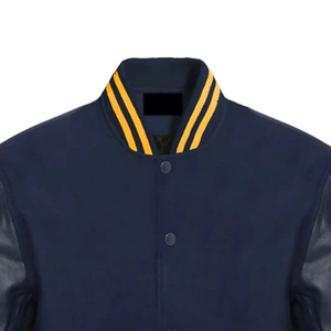 OEM Manufacturer High Quality Custom Baseball Letterman Varsity <b>Jacket</b> for <b>Men</b> Chenille Embroidery <b>Leather</b> Sleeves for Winter - Product Image 3