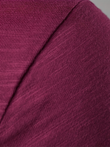 Men's Slim Fit Long Sleeve Henley T-Shirt Stand-Up Collar Solid Color Breathable Knitted Cotton Casual Wear <b>Back</b> Logo 220g Made - Product Image 6