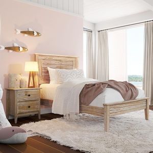 Muebles de dormitorio, cama con cabecero, tamaño King, marco de cama de madera de lujo, hecho a mano, madera maciza, parte superior de madera tallada a mano de primera calidad - Product Image 2