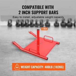 2 pollici di acciaio rosso potenza slitta peso piatto peso allenamento peso slitta attrezzature per il Fitness forza velocità allenamento esercizio atletico - Product Image 4