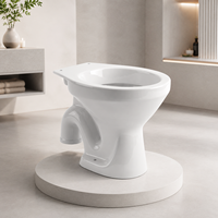 EWC S-trap keramisch toilet, één geheel, met inbouwreservoir, geurneutraliserende functie, soft-close, modern design, geschikt voor ziekenhuizen, villa's en hotels.