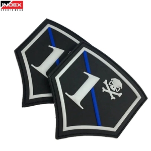 Patchs PVC aspect moderne, logo en caoutchouc personnalisé, étanches, badge 3D gaufré, patchs souples et durables, vente en gros - Product Image 1