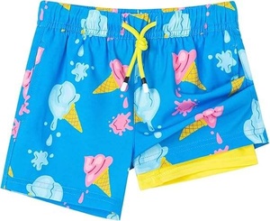 Shorts de Baño Casuales para Hombre, Cintura Media, Elástica, de Secado Rápido, con Rayas Naranjas, 100% Poliéster Tejido, Bolsillos y Cierre con Cordón - Product Image 5