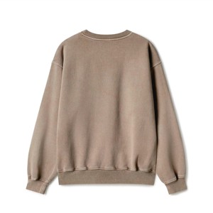 Oversized Solid Color Knitted Pullover Men's Sweatshirt Unisex Casual O-Neck Long Sleeve Autumn Wear Custom Logo Printing OEM - Product Image 1