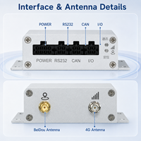 Mini traceur GPS intégré au terminal A15 4G Cat.1 BeiDou JT/T808, indice de protection IP51, température de fonctionnement de -20 à 75°C