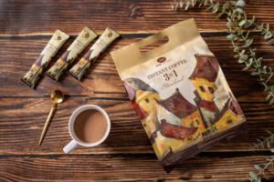 HANCOFFEE 3in1 Spray Dried Instant Coffee - Coffee with <b>Sugar</b> and Milk - 15gr/<b>sachet</b> 40 <b>sachets</b>/bag - OEM/ODM Support - Product Image 4