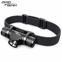 Lampe frontale LED ZEROBEAM H1 légère 78g, rechargeable par USB C, 1300 lumens, résistante à l'eau, pour la course à pied en trail