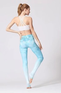 Ensemble 2 pièces OEM pour femme, rayé, respirant, taille haute, effet push-up, pour le sport, le fitness et le yoga - Product Image 5