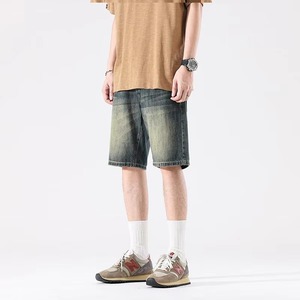 Pantalones Cortos de Mezclilla para Hombre, Personalizados, Casuales, de Cintura Media, Holgados, Desgastados, Ecológicos, de Secado Rápido, Fabricante de Jeans para Adultos, Alta Calidad, OEM - Product Image 4