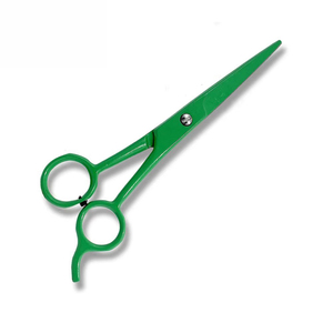 Ciseaux de coiffure professionnels verts, lame tranchante, manche moyen, pour droitiers, manche en plastique, lame en acier inoxydable - Product Image 5