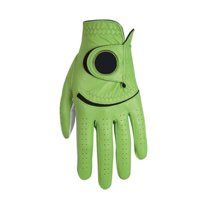 Gants de golf unisexes haut de gamme en cuir Cabretta rose, personnalisables OEM, antidérapants, pour les sports de plein air - Product Image 2