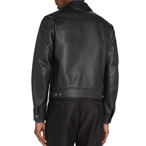 Real Leather Motorcycle Jacket for <b>Men</b> Heavy Duty Cowhide Biker Style CE Armor Pockets OEM ODM Supplier - Product Image 2