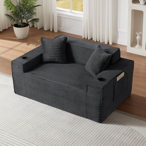 Divano Moderno a 2 Posti Senza Struttura per Spazi Compatti, Facile da Usare e Senza Necessità di Montaggio, Ideale per Appartamenti e Uffici - Product Image 3