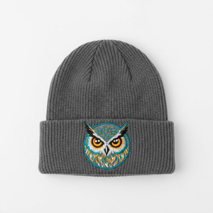 Gorro de Punto Cálido de Acrílico, Personalizable con Logotipo, Gorro de Invierno Unisex Transpirable, Diseño Jacquard Personalizado OEM - Product Image 1