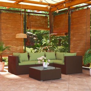 Set Lounge da Giardino Marrone e Verde - Product Image 1
