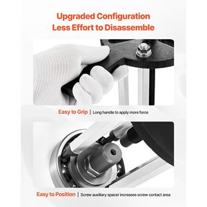 Set Estrattore Ingranaggi Multifunzione 21-in-1, 21 Pezzi, Gancio a 3 Griffe per Cuscinetti Interni ed Esterni, Albero Interno del Cuscinetto - Product Image 5