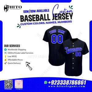 Camiseta de béisbol de avión con botones completos hecha a medida, camiseta para equipo de softbol unisex, ropa de tela ligera, manga corta de Color azul oscuro - Product Image 2
