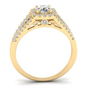 REYES Luxurious 925 Sterling Silver Moissanite Engagement Ring Exclusive Designer Wedding Jewelry at Wholesale Prices - Product Image 4