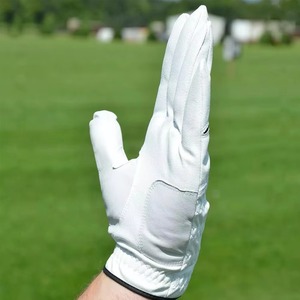 Factory Direct Sale Customizable Cabretta Genuine Leather Golf <b>Gloves</b> <b>with</b> Full Color PU Material Sports Hand <b>Grips</b> - Product Image 3