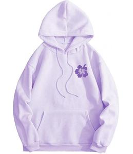 Nueva llegada de sudaderas con capucha para mujer, 100% algodón, manga larga, cuello caído, estampadas, cómodas, para invierno, personalizables - Product Image 2