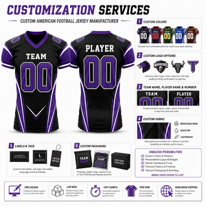 Maillot de football américain personnalisé en maille respirante, motif Argyle, nom et numéro de l'équipe sur le devant, OEM, marque privée, 100 % polyester, vente en gros - Product Image 4