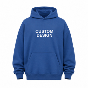 Sweat à capuche surdimensionné personnalisé avec logo OEM pour homme, mode décontractée streetwear, poids lourd, unisexe, 100% coton, 330g - Product Image 2