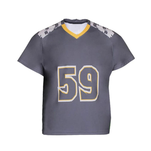 Ensemble d'uniformes de lacrosse personnalisables pour hommes avec maillot à col en V à manches courtes et short imprimé, respirant et à séchage rapide - Product Image 2